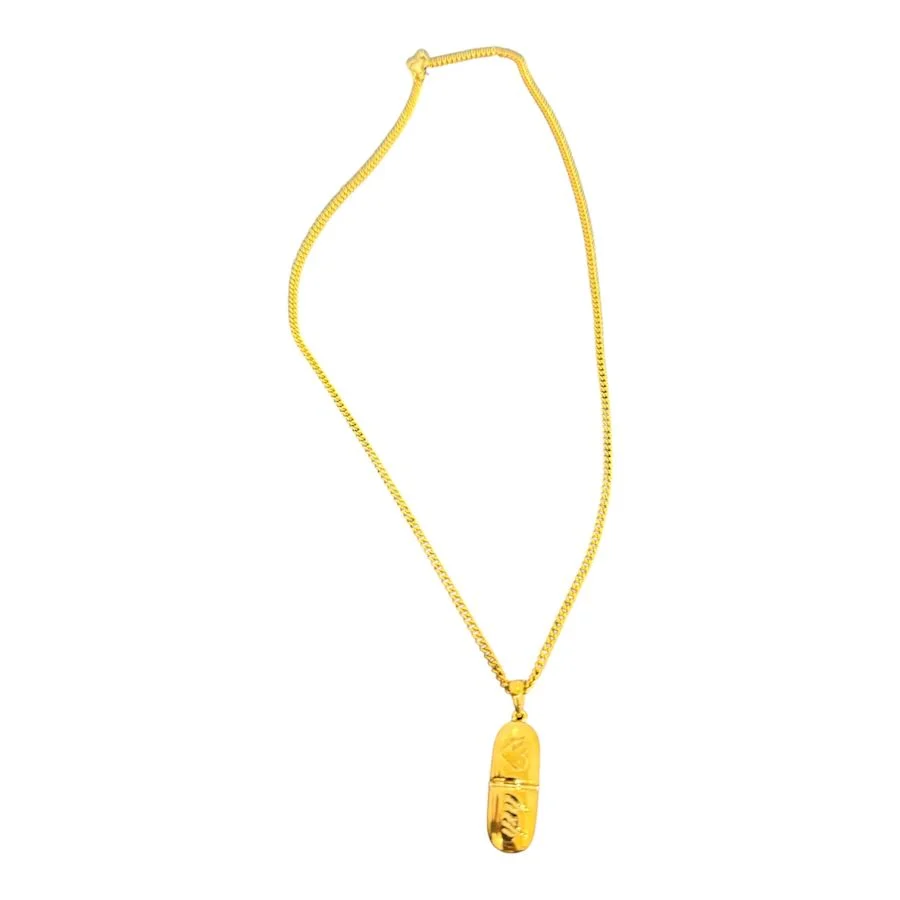 PAY ME GOLD SNAKE CHAIN NECKLACE - Image 2