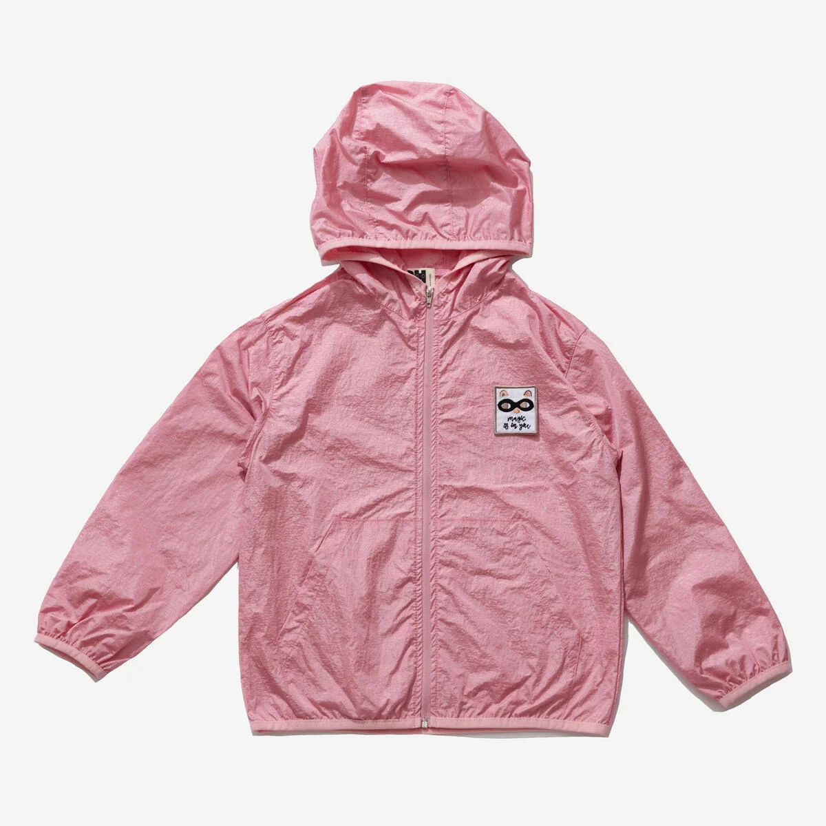 PINK HAPPY PRINT WINDBREAKER