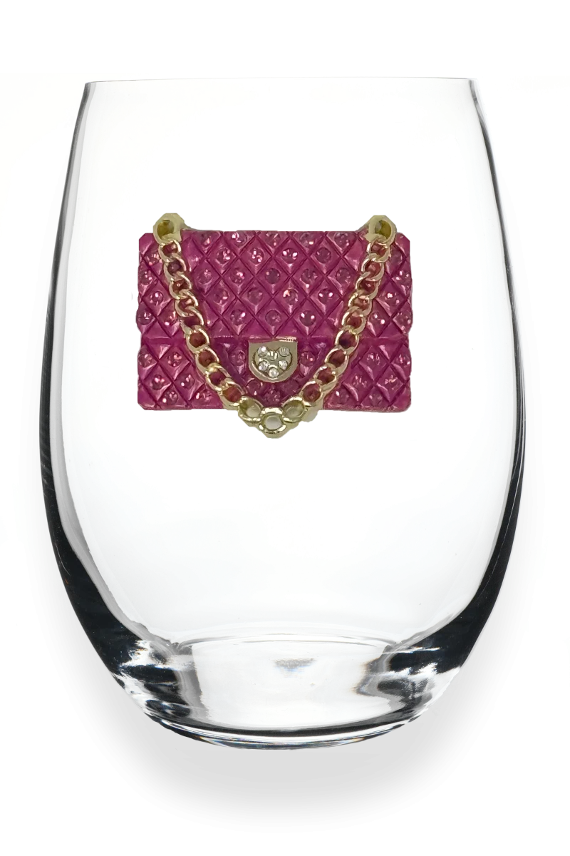 PINK PURSE STEMLESS GLASS