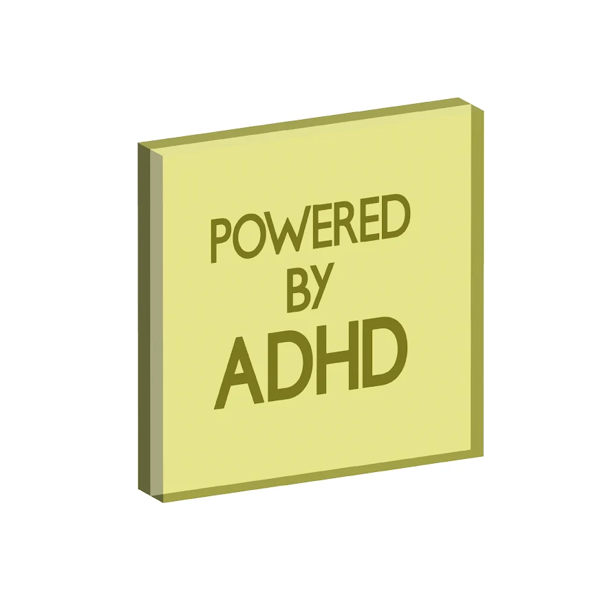 POWERED BY ADHD ART FRAME