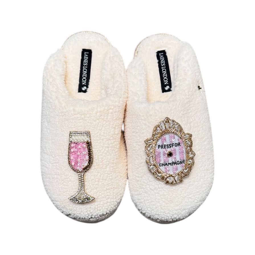 PRESS FOR CHAMPAGNE SLIPPERS