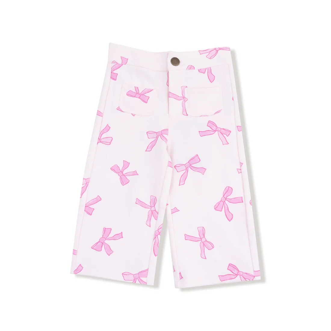 PRETTY BOWS HIGH WAISTED WIDE LEG PANT
