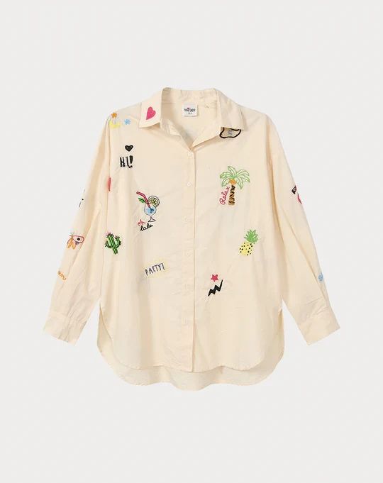 SAND OVERSIZED MADISON SHIRT