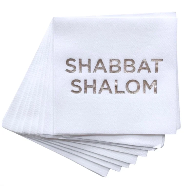 SHABBAT SHALOM NAPKINS