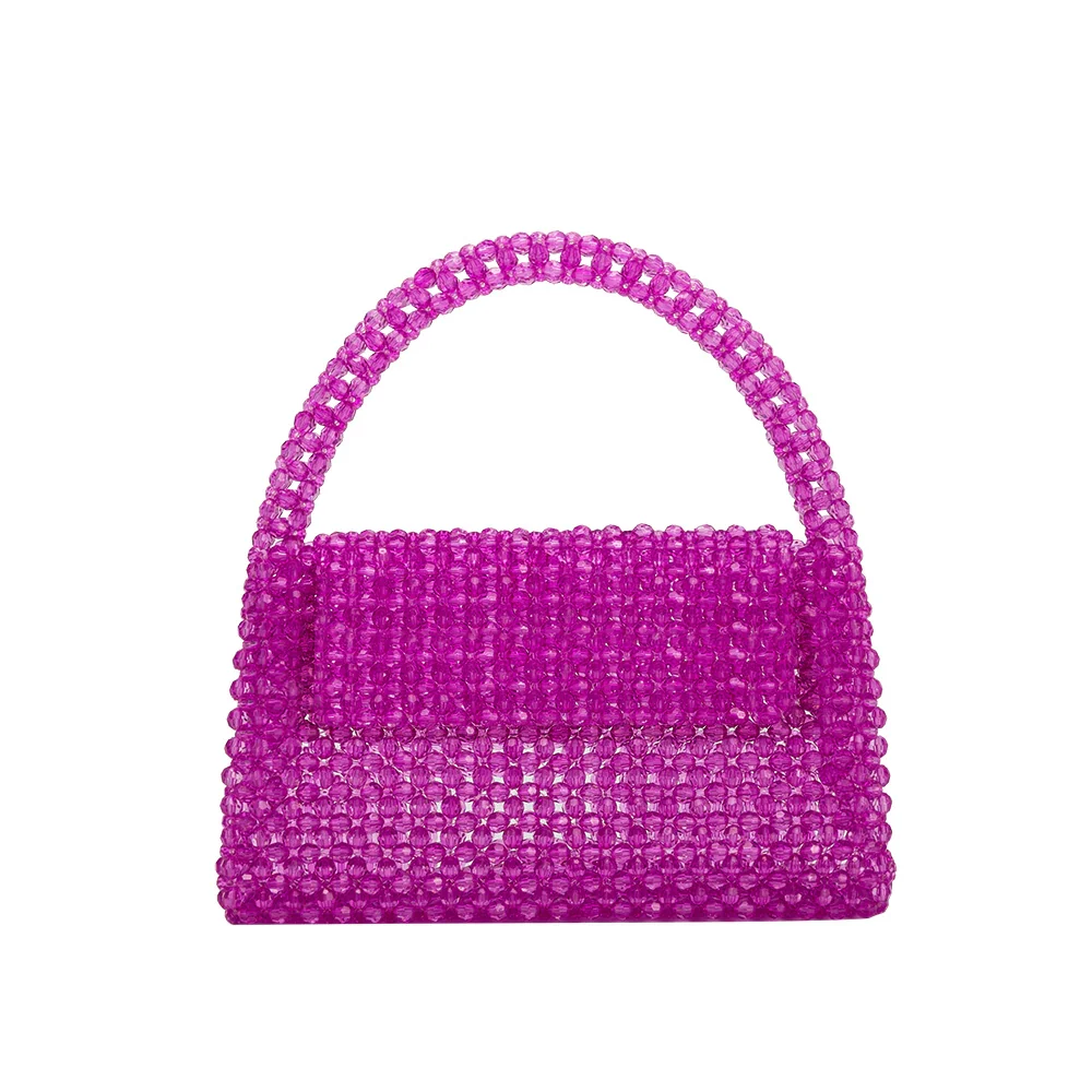 SHERRY ORCHID BEADED BAG