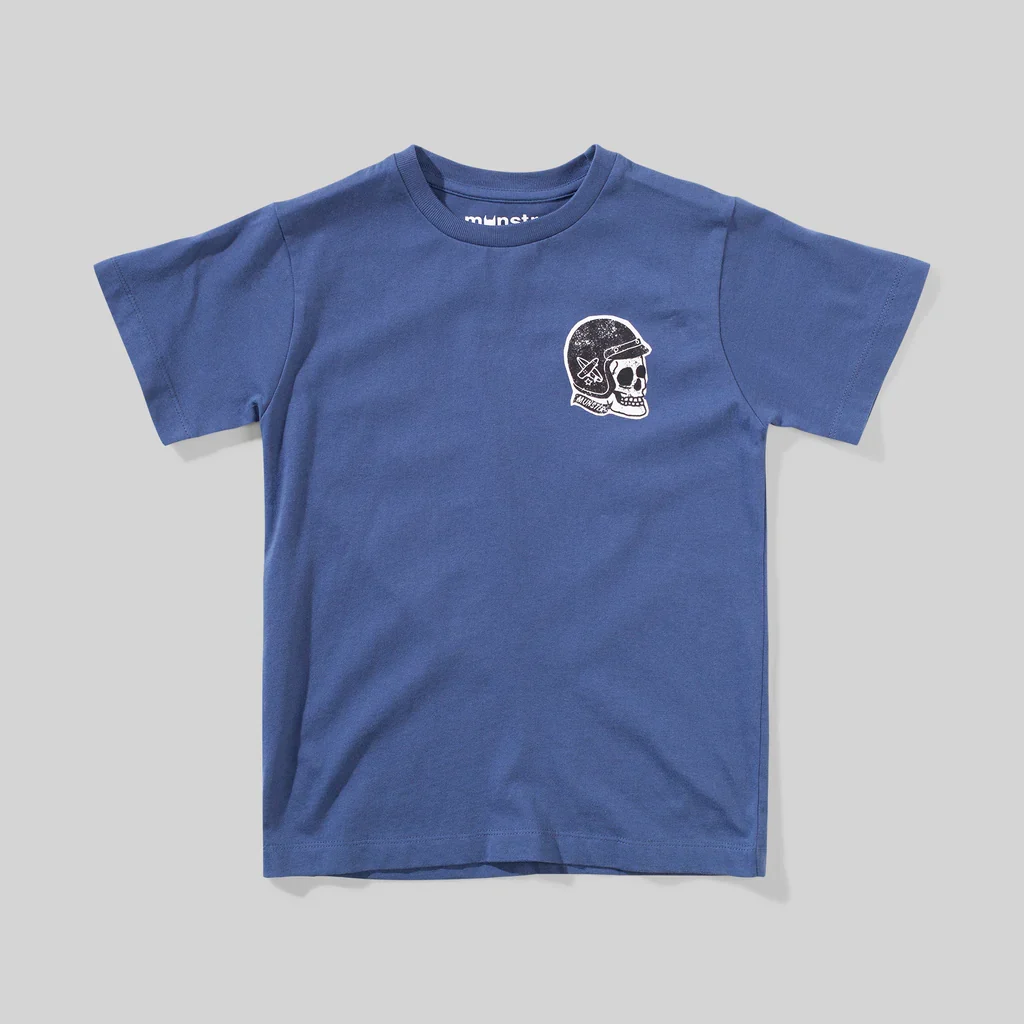 SKULLCAP TEE - DK DENIM