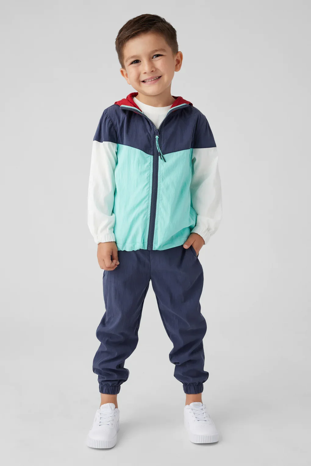 SOL ANGELES KIDS COLORBLOCK ZIP HOODIE JACKET - Image 3