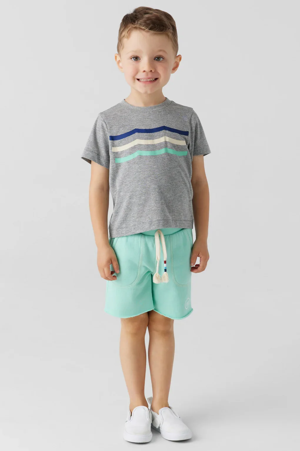 SOL ANGELES KIDS WAVES AIDEN CREW - HEATHER GREY - Image 3