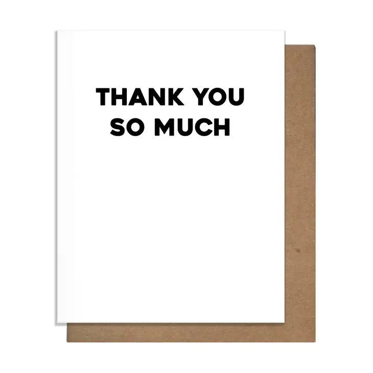 THANK YOU SO CARD