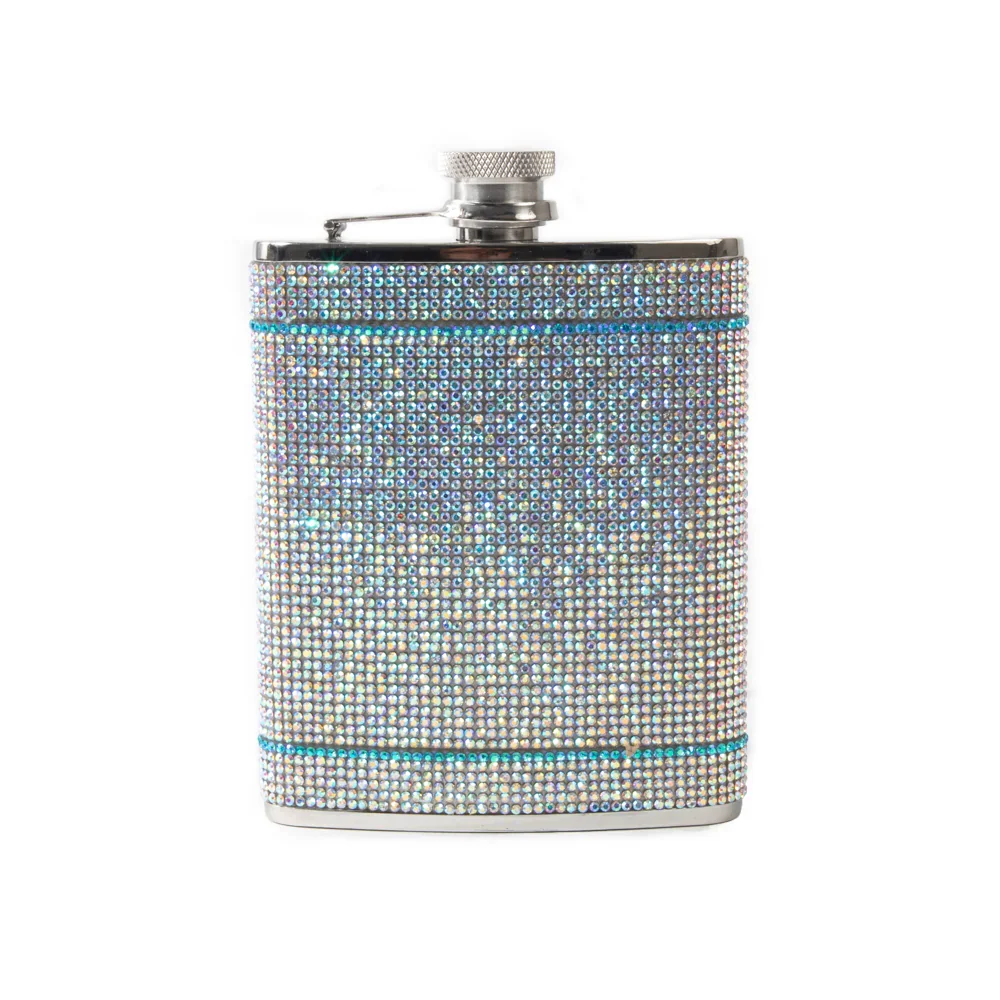 THE CRYSTAL FLASK - SILVER BLUE