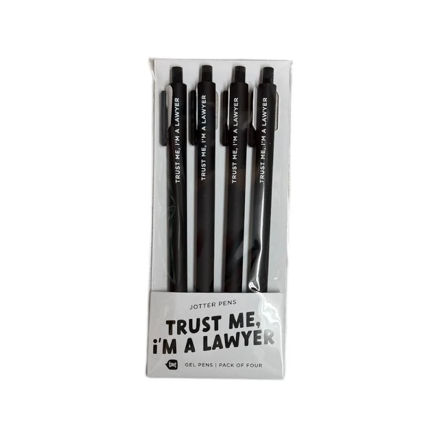 TRUST ME I'M A LAWYER JOTTER PENS