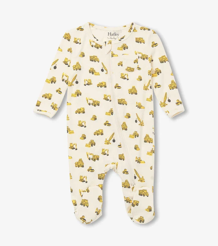 UNDER CONSTRUCTION FOOTED COVERALL