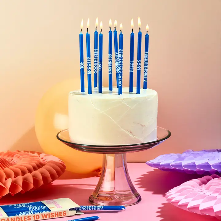 WISHING YOU BLUE BIRTHDAY CANDLES - Image 3