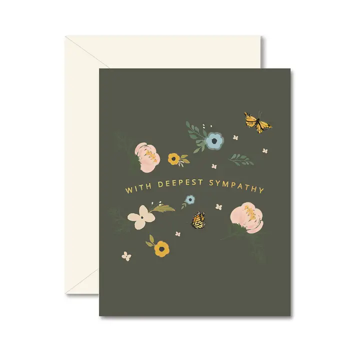 WITH DEEPEST SYMPATHY CARD