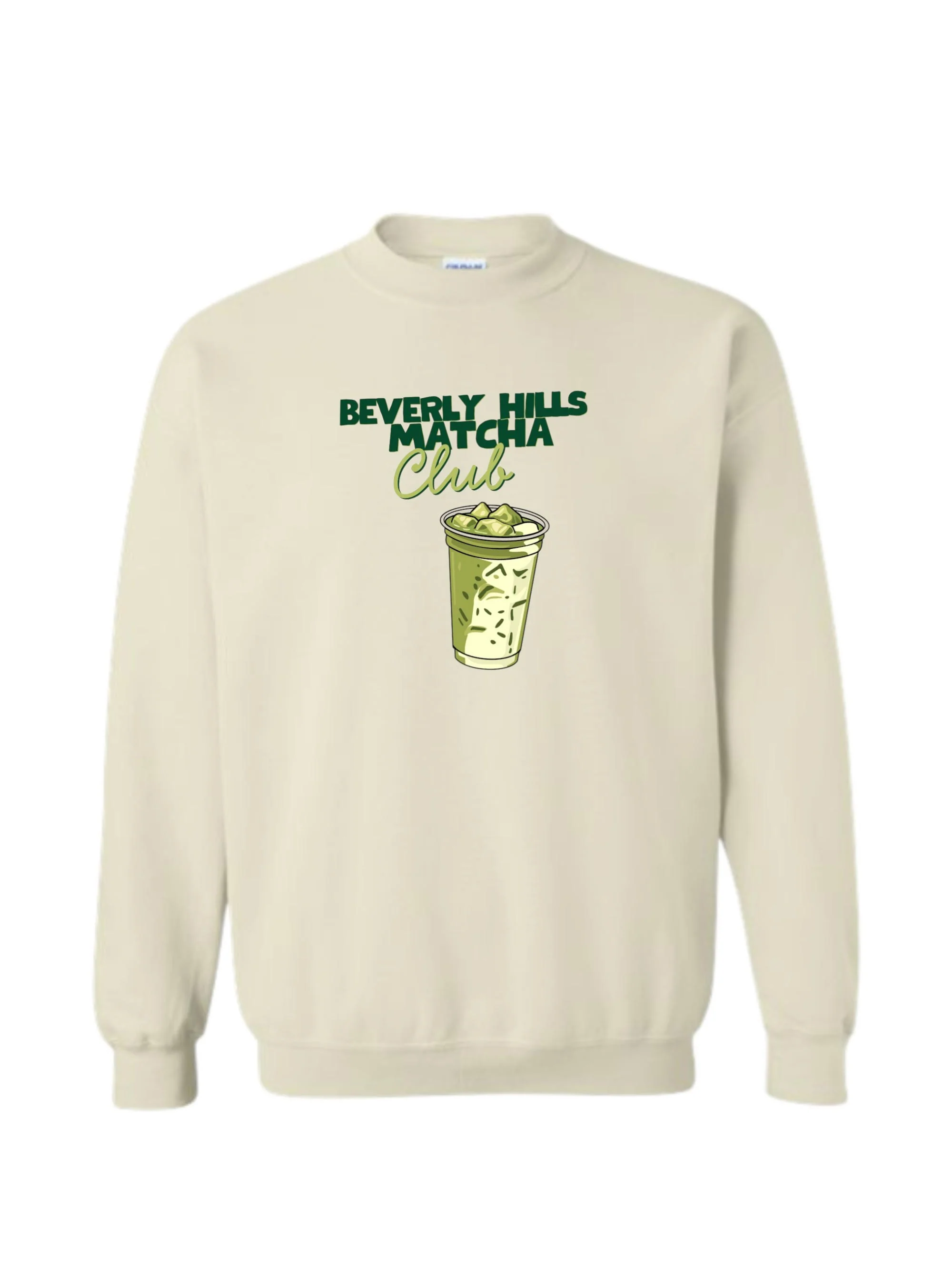 WOMENS BEVERLY HILLS MATCHA CLUB CREWNECK