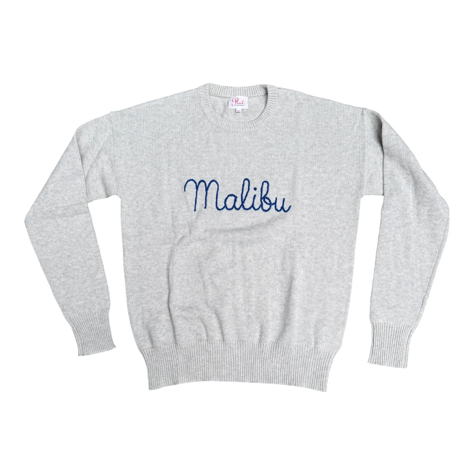 WOMENS GREY MALIBU KNIT SWEATER