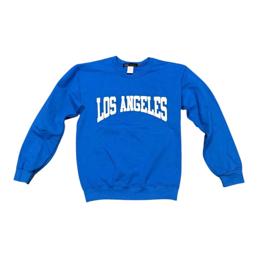 WOMENS LOS ANGELES ROYAL BLUE CREWNECK