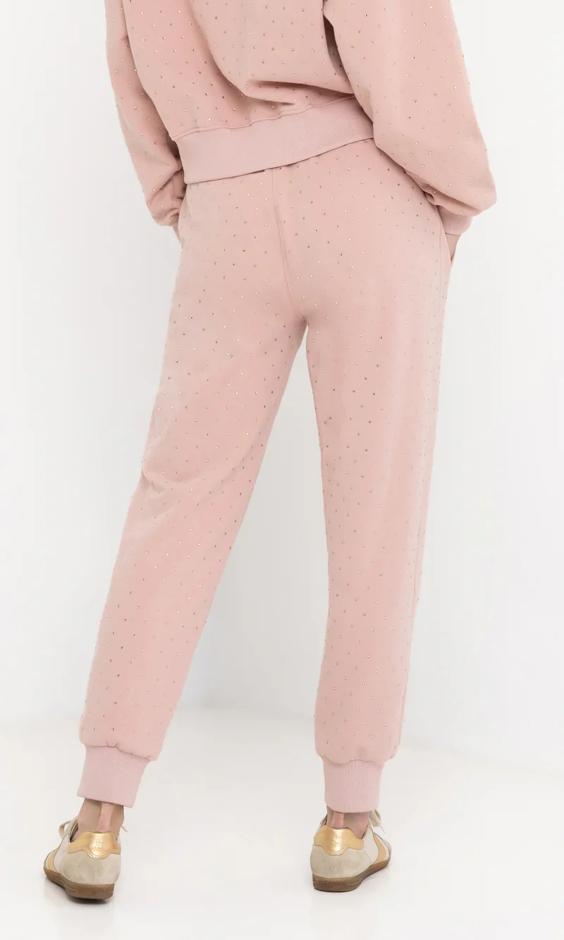 WOMENS PINK CRYSTAL SWEATPANTS - Image 2