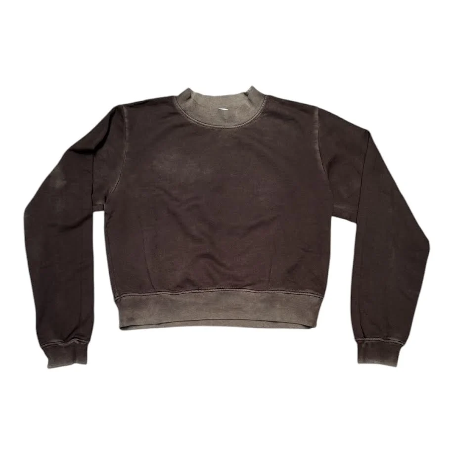 WOMENS MILAN VINTAGE COFFEE BROWN CREW SWEATSHIRT